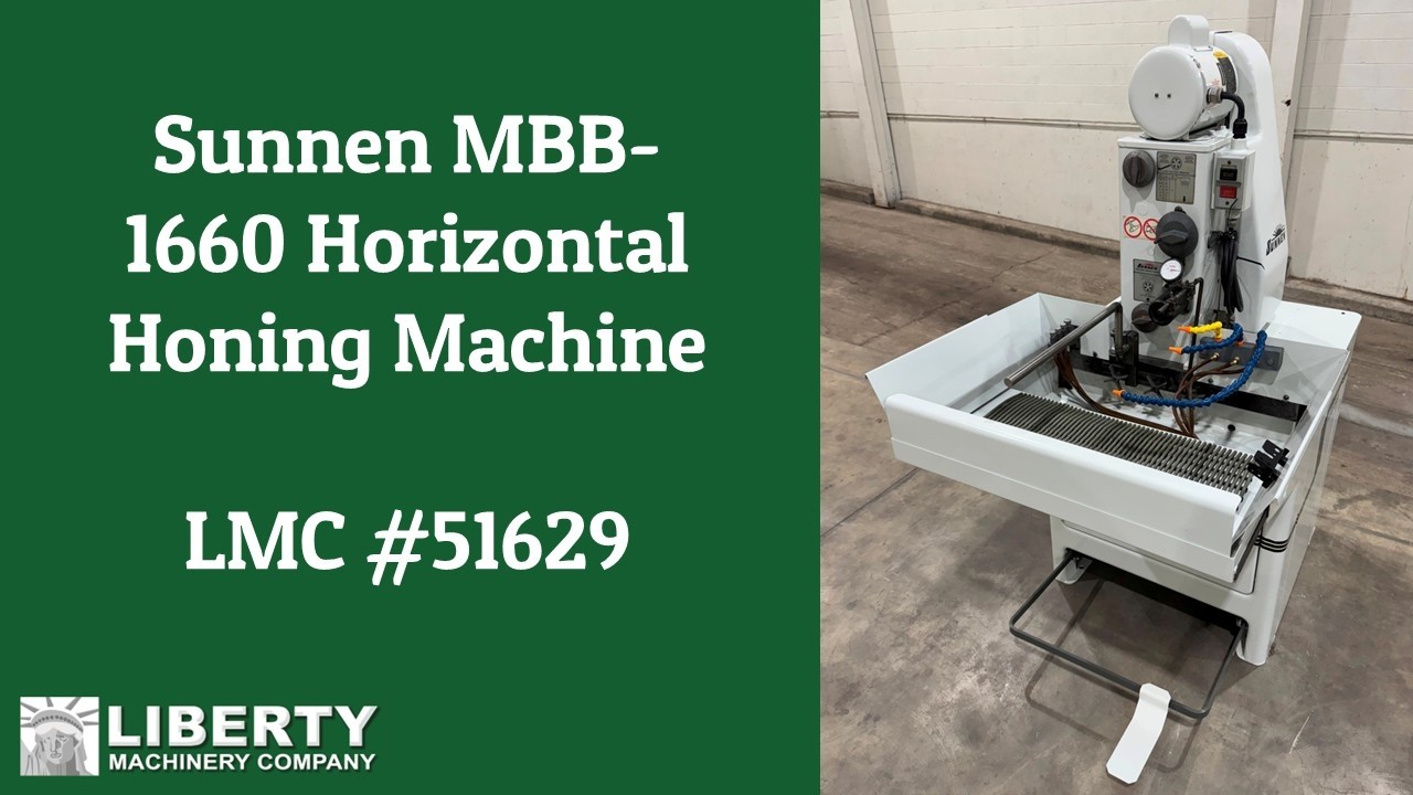 Sunnen MBB-1660 Horizontal Honing Machine - Liberty #51629