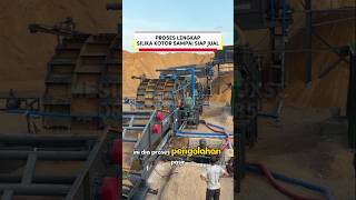 Proses pasir silika sampai siap jual, satu set alat lengkap 🔥 #pasirsilika #shorts #mesintambang
