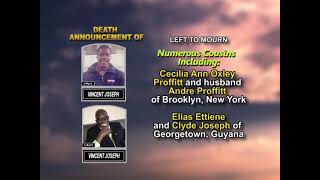 Vincent Joseph ~ Long Obituary