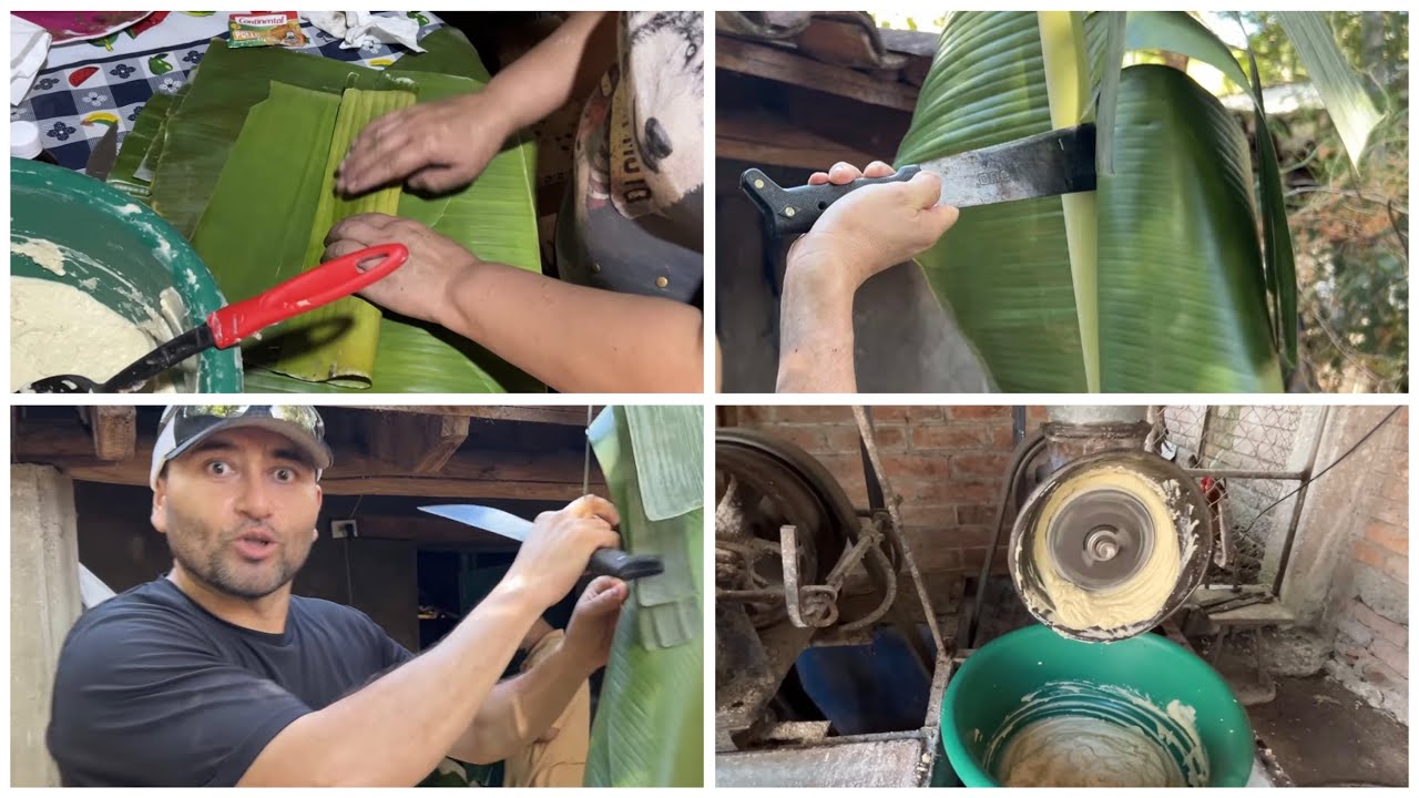 Asi se hacen los tamales de frijol Salvadoreños