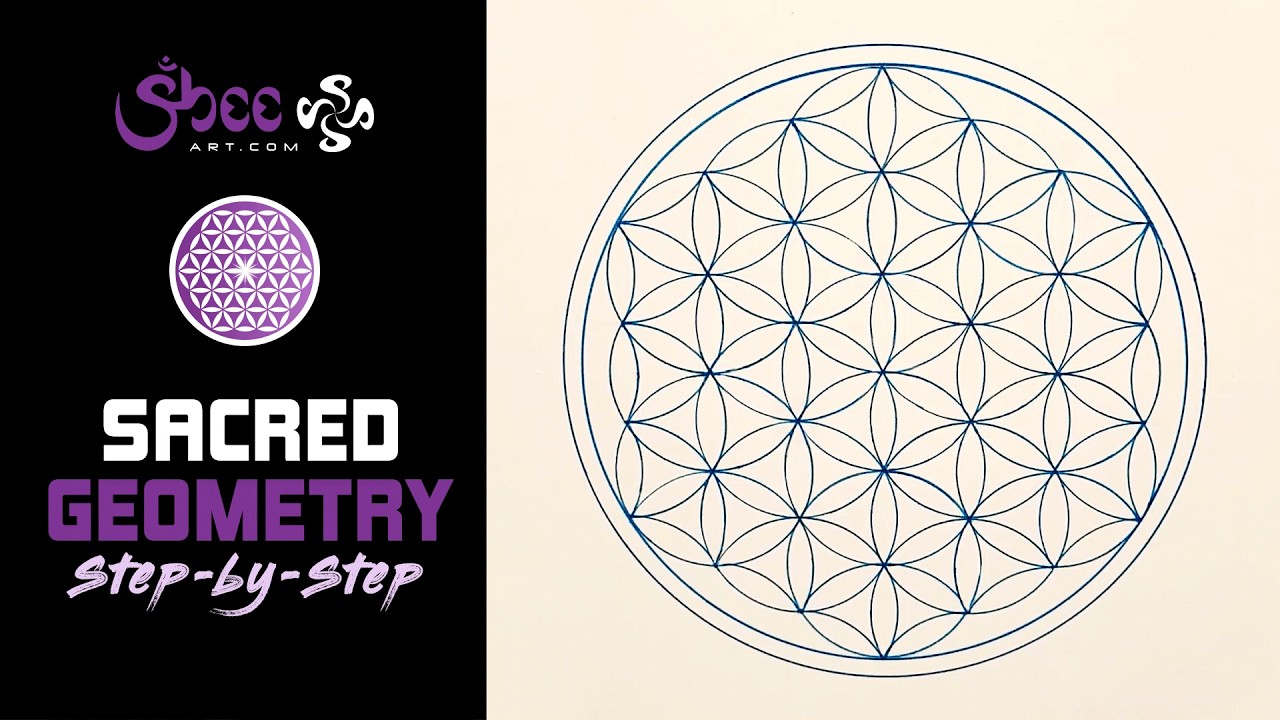 How to Draw the Flower of Life | Sacred Geometry Tutorial - YouTube