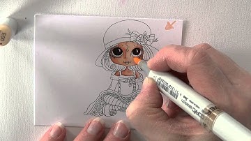 Coloring a Sherri Baldi Image with Copics (Part 1)