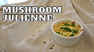Mushrooms in creamy cheesy sauce - Russian Mushroom Julienne | Cooking with Maria