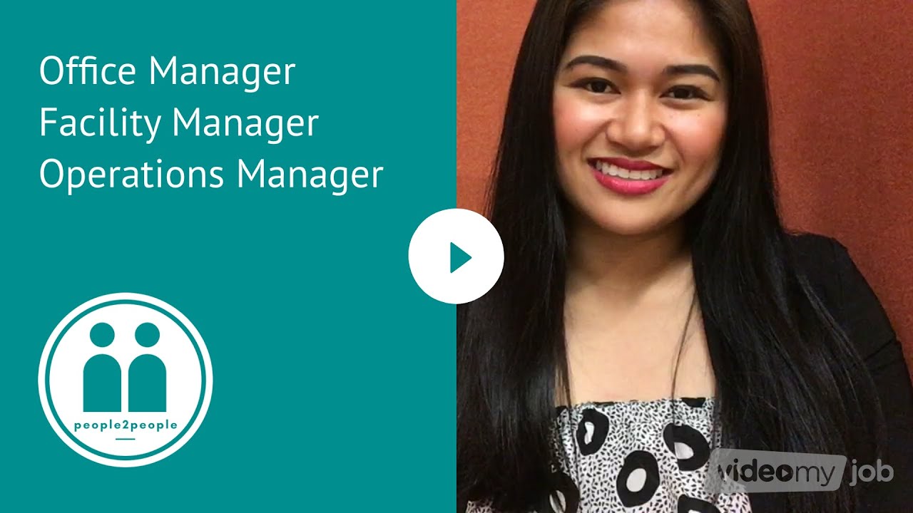 Office Manager Facility Manager Operations Manager
