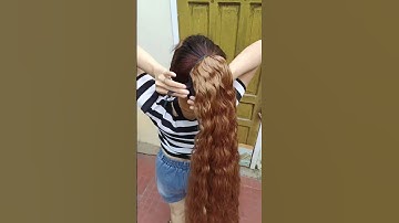 Tóc giả cột xù mì dài qua mông #toccot