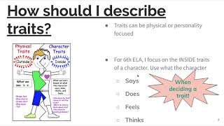 6th Grade Character Change Mini Lesson
