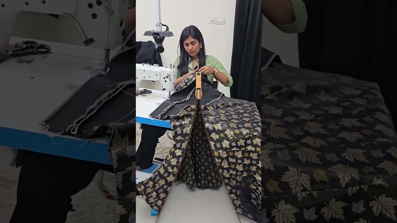 Coat collar top with panel skirt workshop (Recorded class available in our app) Fees : 699