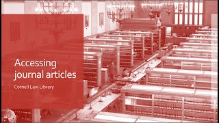 Accessing Journal Articles