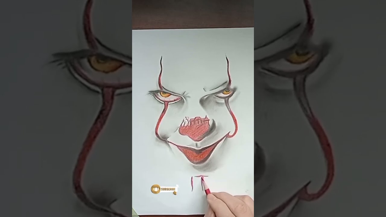 How yo draw Pennywise from the Movie It / Halloween Feature 