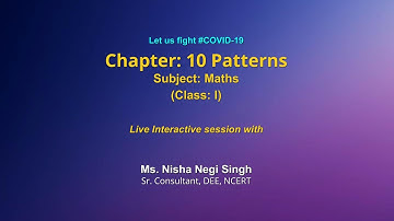 Live Interaction on PMeVIDYA : Chapter 10: Patterns