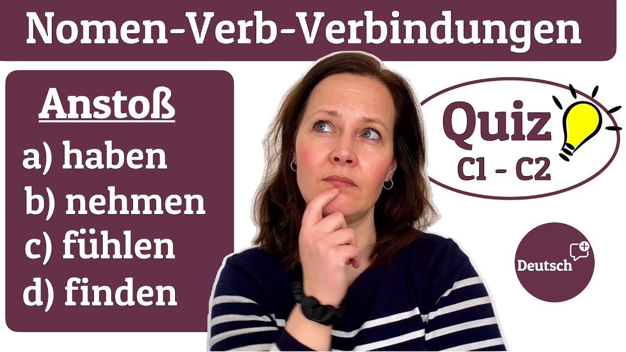 Deutsch C1, C2: Teste dein Wissen rund um Nomen-Verb-Verbindungen