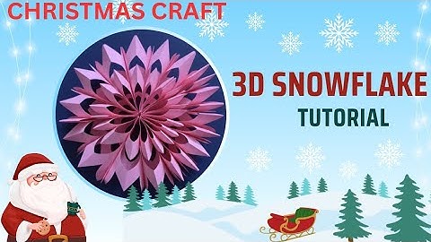 Christmas craft 2025/easy snowflake making tutorial part 2