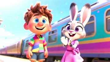 The Magical Number Train Adventure | Fun Counting Song for Kids | Animagic Studio