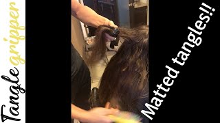HOW TO DETANGLE EXTREMELY MATTED NATURAL HAIR
