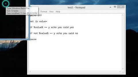 if and if not in batch scripting