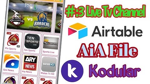 #3 Professional Live TV Channel App Airtable Connect Aia file With Admin Panel Kodular