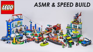 2023 LEGO City Compilation of Police, Fire, Medical Sets ASMR & Speed Build