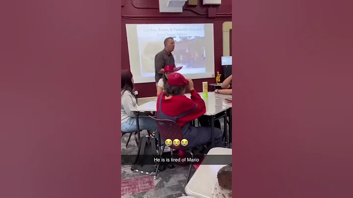 Teacher pissed with student for saying mama mia like Mario bros