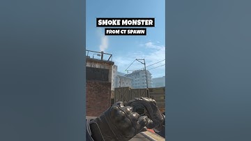 HOW TO SMOKE MONSTER from CT SPAWN on Overpass (CS2)  #cs2 #counterstrike2 #cs2clips #shorts