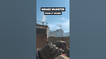 HOW TO SMOKE MONSTER from CT SPAWN on Overpass (CS2)  #cs2 #counterstrike2 #cs2clips #shorts