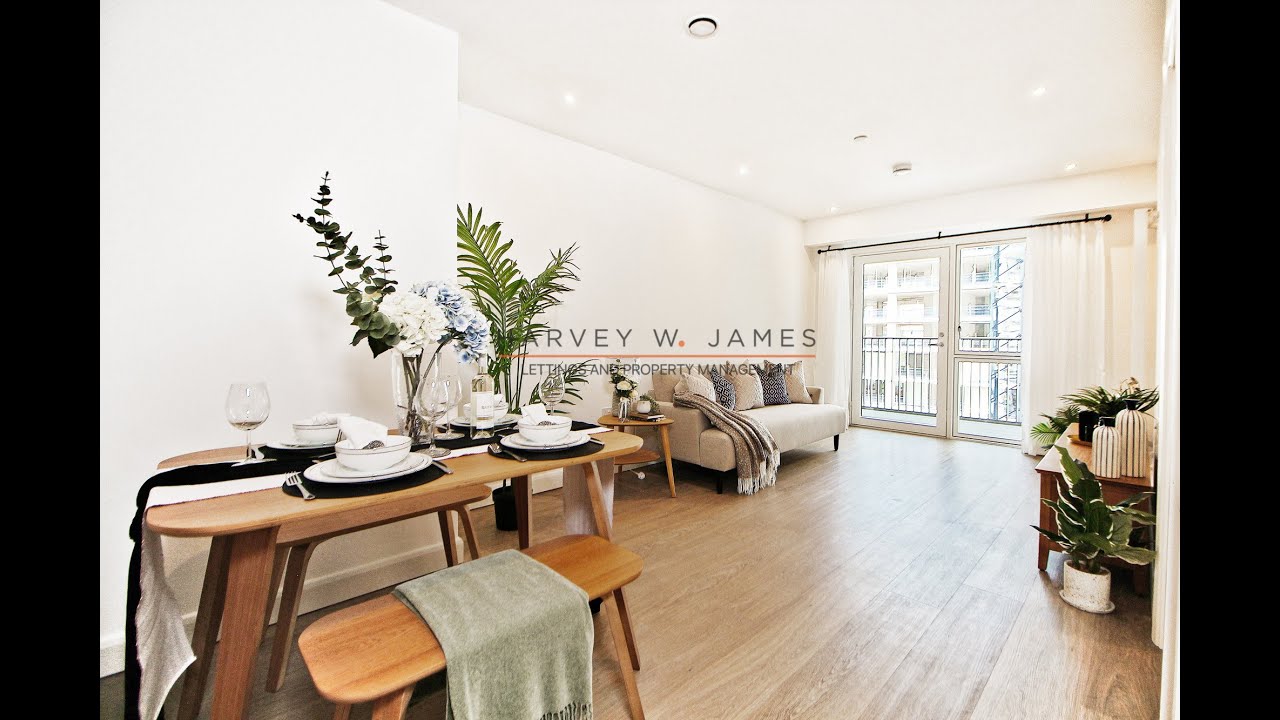 Inside the NEW One Bedroom Apartment in Galleria House, Royal Eden Dock, E16 | Harvey W James