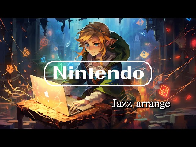 【Music For Work u0026 Study】Nintendo Music Medley 78 songs / Jazz Arrangement（24/7 Live Stream） class=