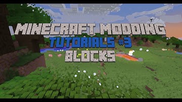 MInecraft Modding Tutorial 1.7.2 #3 - Blocks