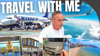 Travel Day  Ryanair Flight to Alicante , Car Hire & Driving to Benidorm