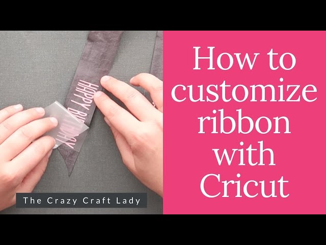 How to Make Customized Gift Wrap Ribbon (with HTV) - The Crazy Craft Lady