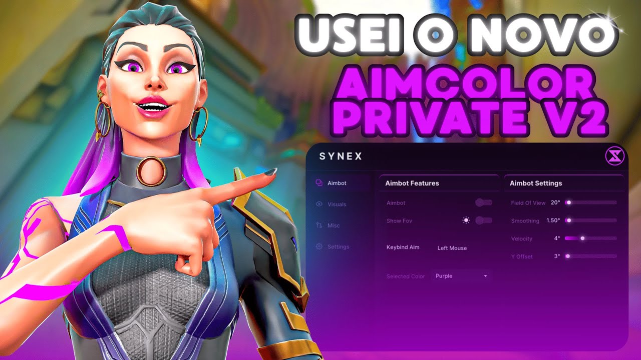 USEI O NOVO AUXILIO DE MIRA AIMCOLOR PRIVATE V2 NO VALORANT! LEVEI BAN? - 2025