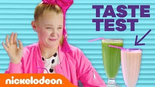 Mystery Smoothie Taste Test w\/ JoJo Siwa, Breanna Yde, Lilimar \& More! 🍔 | #FunniestFridayEver