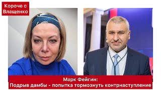 Фейгин: подрыв дамбы - попытка тормознуть контрнаступление. США винят россию. Безумие Шойгу