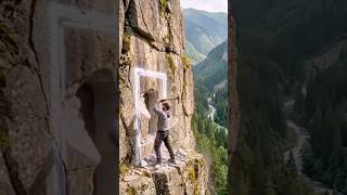 🤯😱🤯😱 Rock Mountain Shelter Build 🏔️🏔️ #diybuild #diybuilding #shelter #shelterbuild #bunker #diy