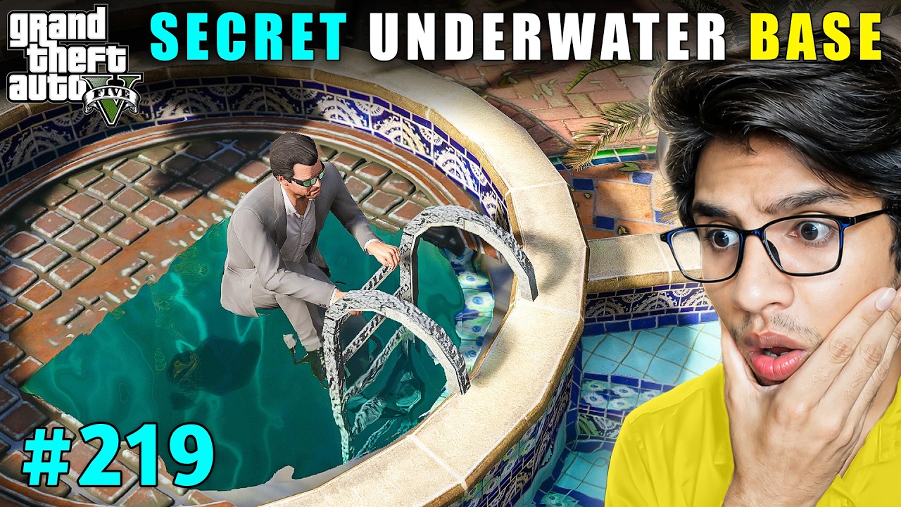 MICHAEL'S UNDERWATER SECRET BASE IS READY | GTA V GAMEPLAY #219