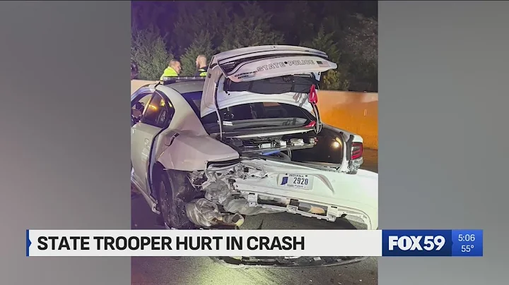 State trooper injured in crash on I-65