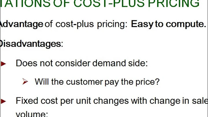 Managerial accounting  pricing