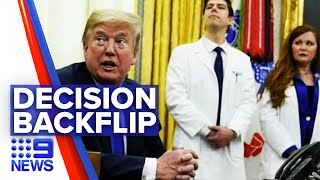 Coronavirus: Trump reverts closing coronavirus task force | Nine News Australia