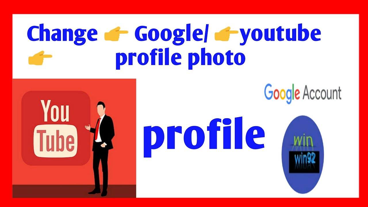 How to change youtube profile photo - YouTube