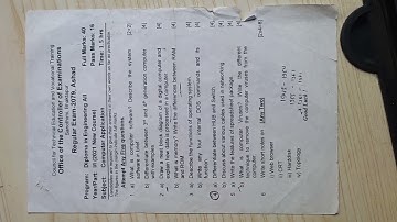 Computer Application First Semester 2079 Question || Ctevt first semester question