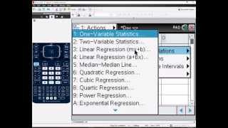 One Variable Statistics with TI-Nspire CX