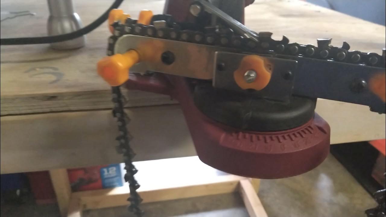 Harbor freight electric chainsaw sharpener YouTube