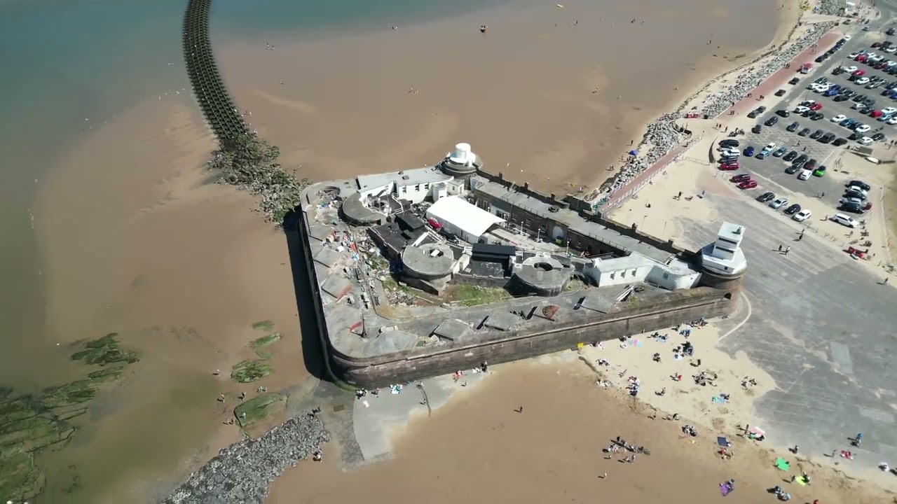 Fort Perch Rock - New Brighton, England [Drone Footage] [4K UHD] [DJI Mini 3 Pro]