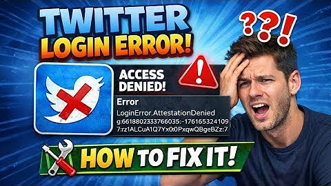 Twitter Login Error Attention Denied Problem Fix