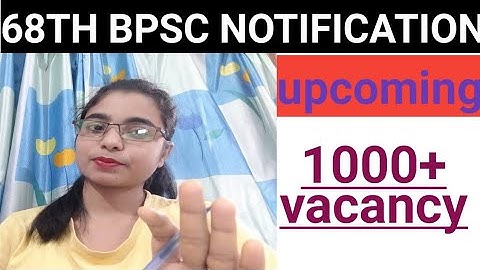68th bpsc notification 2022