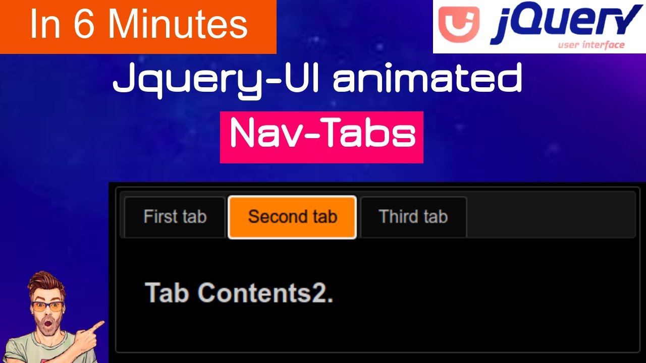 coding jquery ui tabs | animated tabs | jquery ui - YouTube