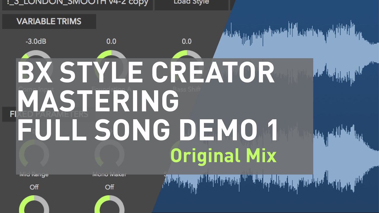 Mastering test with BX Style Creator – Midi Audio Expert