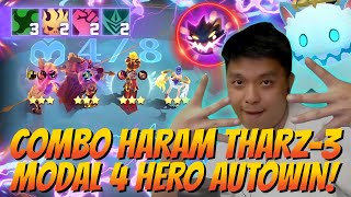 GAMEPLAY THARZ 3 INFERNO HYPER GORD !! CUKUP 4 HERO SAJA BUNG !! COMBO TERKUAT MAGICCHESS