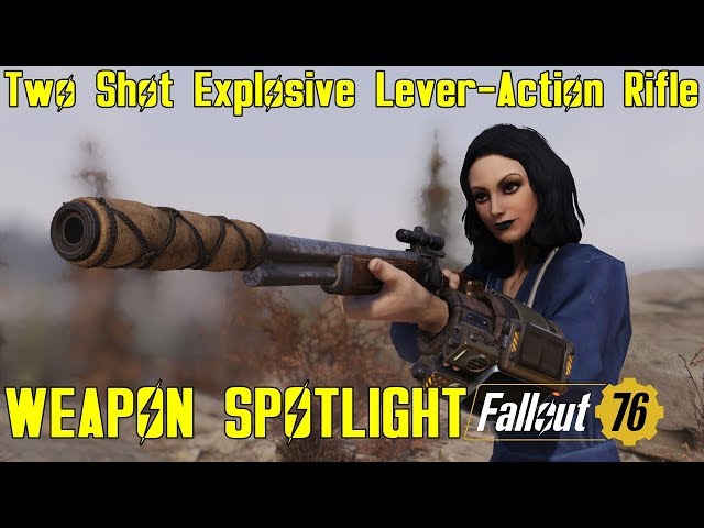 Fallout 76 lever action rifle location+plan+mods 