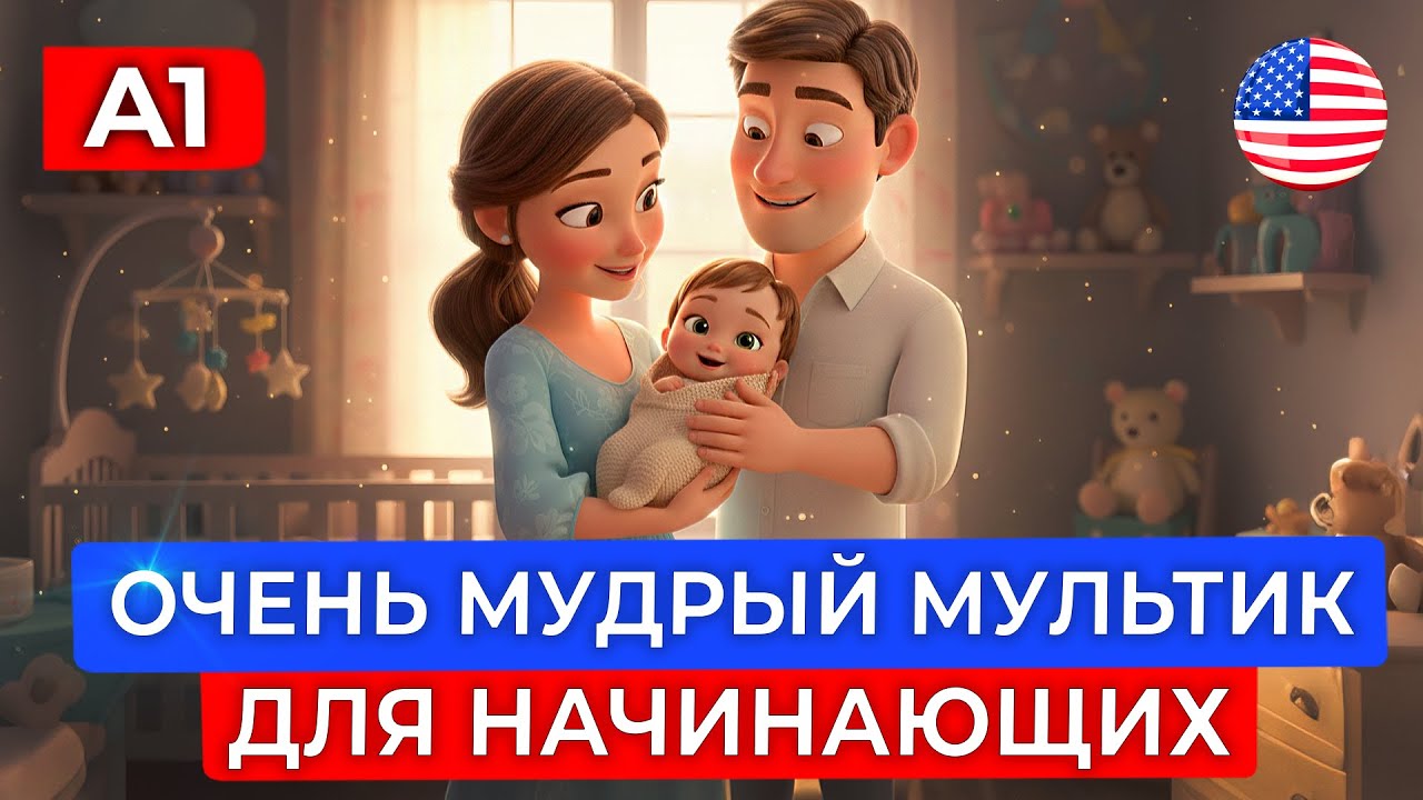 Учим английский язык НА СЛУХ с нуля через ТРОГАТЕЛЬНЫЙ мультфильм