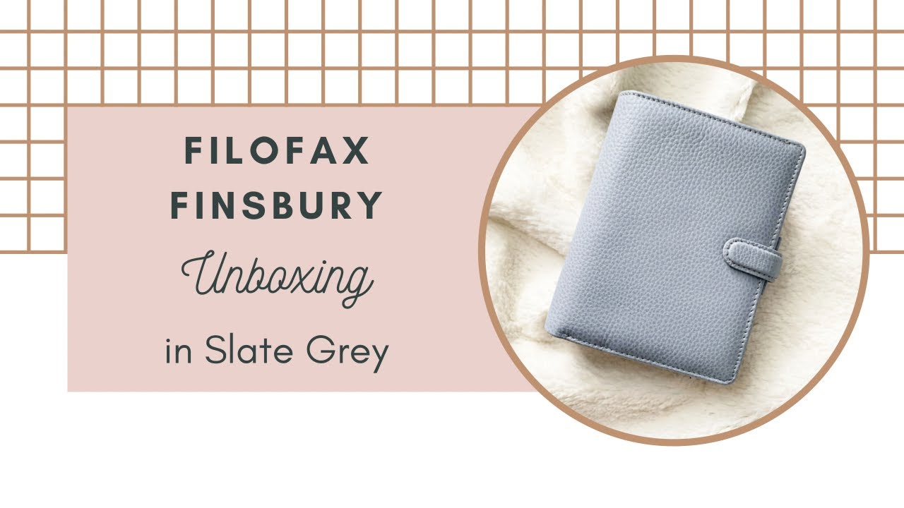 Filofax Finsbury Unboxing - Slate Grey